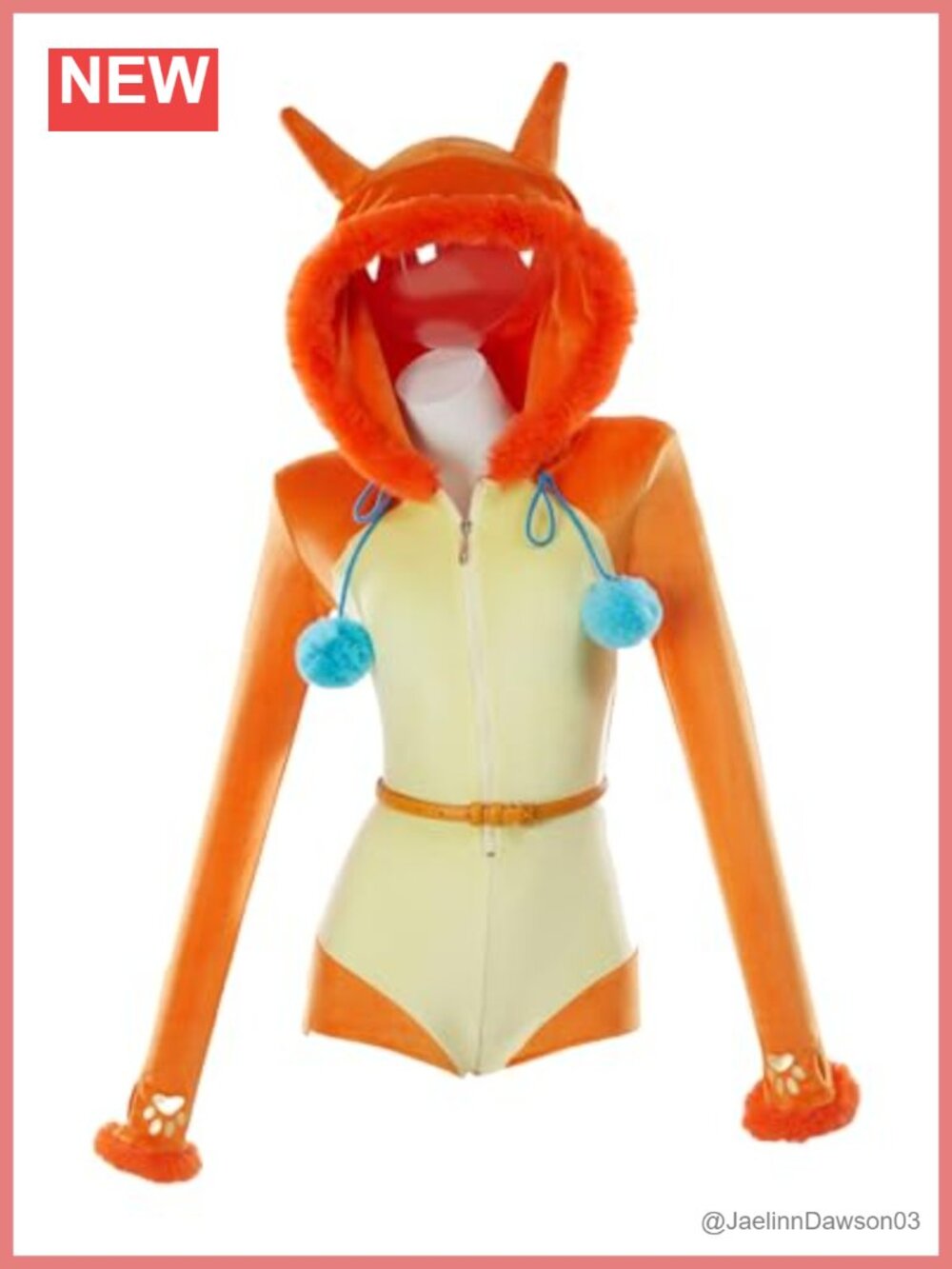 Fluffy Dragon Onesie Pajama Bodysuit Hooded Jumpsuit with Wings Tail Satin Plush